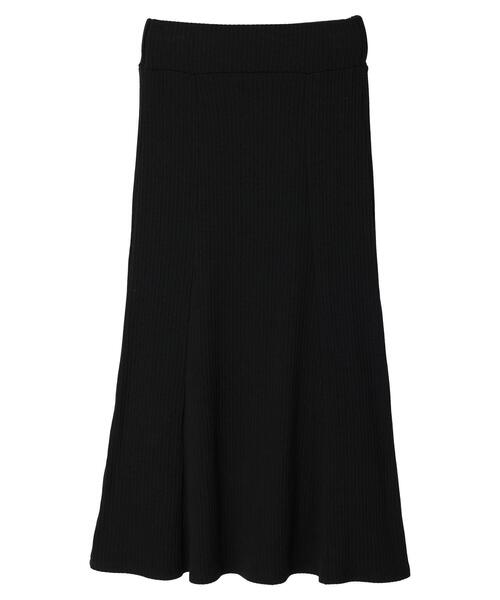 earth music&ecology（アースミュージックアンドエコロジー）の「リブセミフレアスカート（スカート・レディース・ブラック/ライトベージュ/ライトブラウン/パープル・FREE）」の12枚目の写真