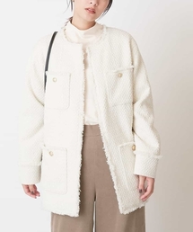 ツイードミドルジャケット