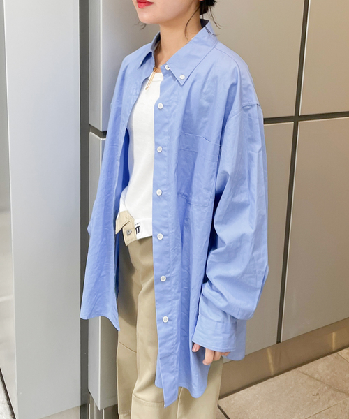 JOINT WORKS(ジョイントワークス)の「B.Dカラー シャツ(シャツ/ブラウス・レディース・グリーン/ブルー系その他/ブルー/イエロー・FREE)」の3枚目の写真