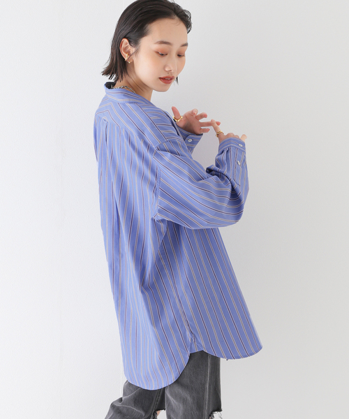 JOINT WORKS(ジョイントワークス)の「B.Dカラー シャツ(シャツ/ブラウス・レディース・グリーン/ブルー系その他/ブルー/イエロー・FREE)」の1枚目の写真