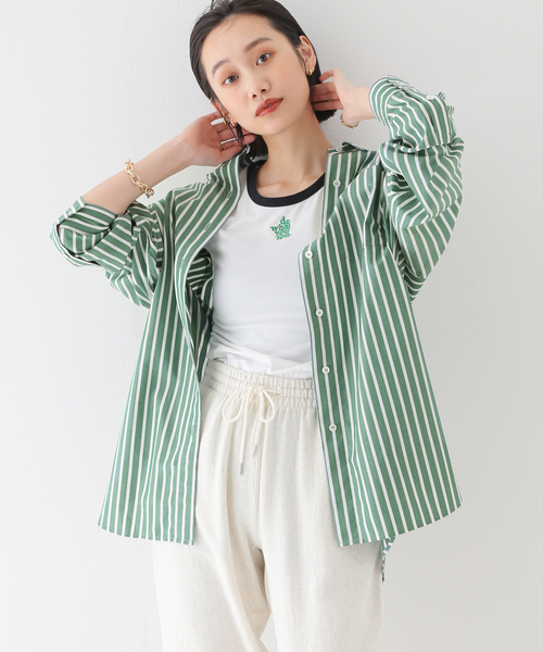 JOINT WORKS(ジョイントワークス)の「B.Dカラー シャツ(シャツ/ブラウス・レディース・グリーン/ブルー系その他/ブルー/イエロー・FREE)」の2枚目の写真