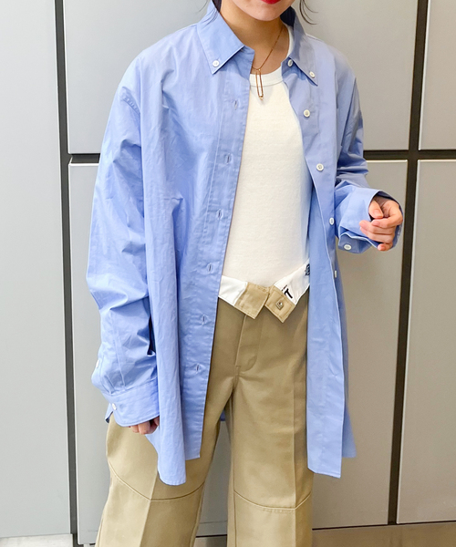 JOINT WORKS(ジョイントワークス)の「B.Dカラー シャツ(シャツ/ブラウス・レディース・グリーン/ブルー系その他/ブルー/イエロー・FREE)」の12枚目の写真