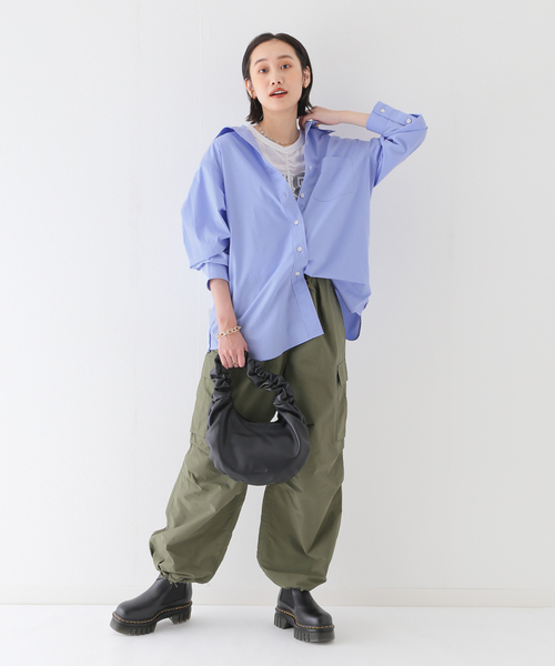 JOINT WORKS(ジョイントワークス)の「B.Dカラー シャツ(シャツ/ブラウス・レディース・グリーン/ブルー系その他/ブルー/イエロー・FREE)」の16枚目の写真