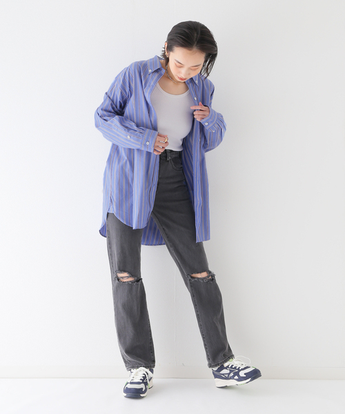 JOINT WORKS(ジョイントワークス)の「B.Dカラー シャツ(シャツ/ブラウス・レディース・グリーン/ブルー系その他/ブルー/イエロー・FREE)」の20枚目の写真