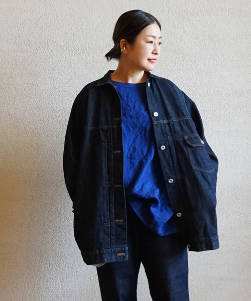 JOURNAL STANDARD LUXE(ジャーナルスタンダード ラックス)の「10OZデニム BIG Gジャン(デニムジャケット・レディース・ネイビー・FREE)」の10枚目の写真