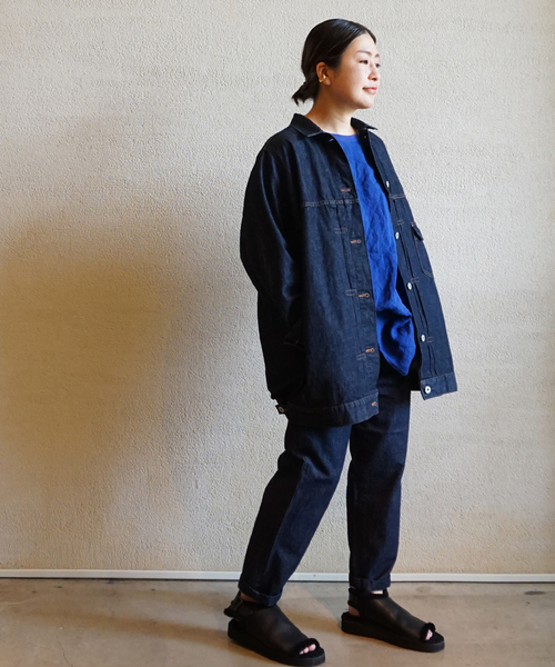 JOURNAL STANDARD LUXE(ジャーナルスタンダード ラックス)の「10OZデニム BIG Gジャン(デニムジャケット・レディース・ネイビー・FREE)」の6枚目の写真