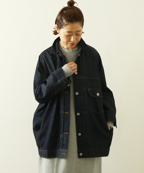 JOURNAL STANDARD LUXE(ジャーナルスタンダード ラックス)の「10OZデニム BIG Gジャン(デニムジャケット・レディース・ネイビー・FREE)」の7枚目の写真