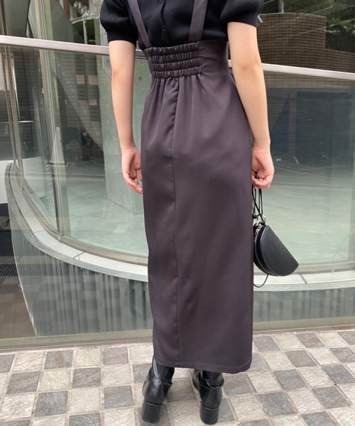one after another NICE CLAUP（ワンアフターアナザーナイスクラップ）の「サス付きIラインスリットスカート（スカート・レディース・アイボリー/ホワイト系その他/スミクロ・FREE）」の19枚目の写真