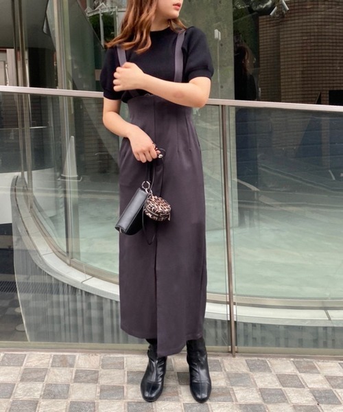 one after another NICE CLAUP（ワンアフターアナザーナイスクラップ）の「サス付きIラインスリットスカート（スカート・レディース・アイボリー/ホワイト系その他/スミクロ・FREE）」の11枚目の写真