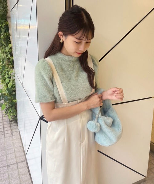 one after another NICE CLAUP（ワンアフターアナザーナイスクラップ）の「サス付きIラインスリットスカート（スカート・レディース・アイボリー/ホワイト系その他/スミクロ・FREE）」の16枚目の写真