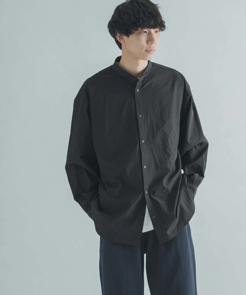 FORK&SPOON（フォークアンドスプーン）の「『ユニセックス』FORK&SPOON　ショートカラーシャツ（シャツ/ブラウス・メンズ・ブラック/グリーン系その他・4/5）」の20枚目の写真