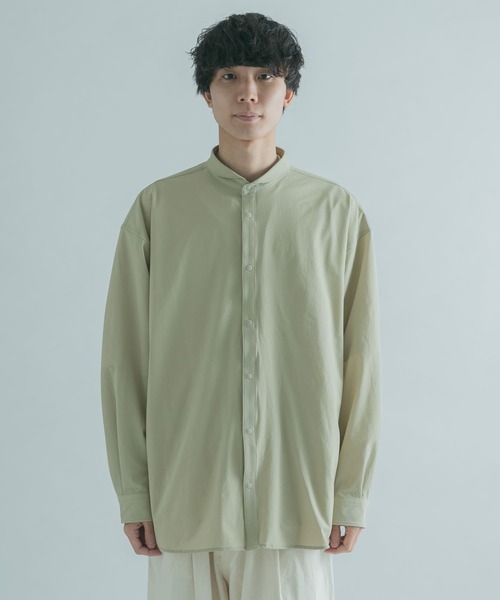 FORK&SPOON（フォークアンドスプーン）の「『ユニセックス』FORK&SPOON　ショートカラーシャツ（シャツ/ブラウス・メンズ・ブラック/グリーン系その他・4/5）」の14枚目の写真