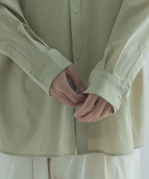 FORK&SPOON（フォークアンドスプーン）の「『ユニセックス』FORK&SPOON　ショートカラーシャツ（シャツ/ブラウス・メンズ・ブラック/グリーン系その他・4/5）」の10枚目の写真