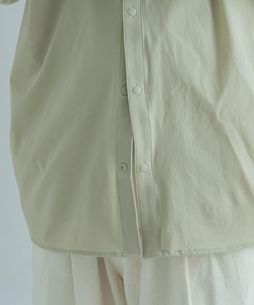 FORK&SPOON（フォークアンドスプーン）の「『ユニセックス』FORK&SPOON　ショートカラーシャツ（シャツ/ブラウス・メンズ・ブラック/グリーン系その他・4/5）」の9枚目の写真