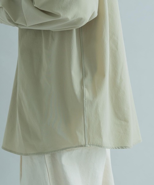 FORK&SPOON（フォークアンドスプーン）の「『ユニセックス』FORK&SPOON　ショートカラーシャツ（シャツ/ブラウス・メンズ・ブラック/グリーン系その他・4/5）」の8枚目の写真