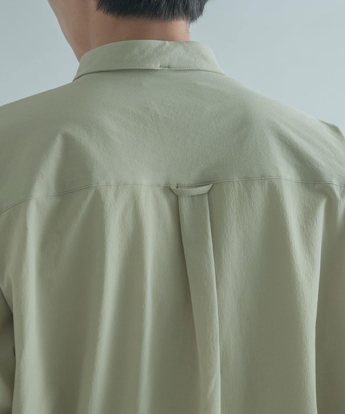 FORK&SPOON（フォークアンドスプーン）の「『ユニセックス』FORK&SPOON　ショートカラーシャツ（シャツ/ブラウス・メンズ・ブラック/グリーン系その他・4/5）」の7枚目の写真