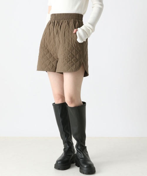 Heather（ヘザー）の「キルティングショートパンツ　172287（その他パンツ・レディース・カーキ/ブラック・FREE）」の9枚目の写真