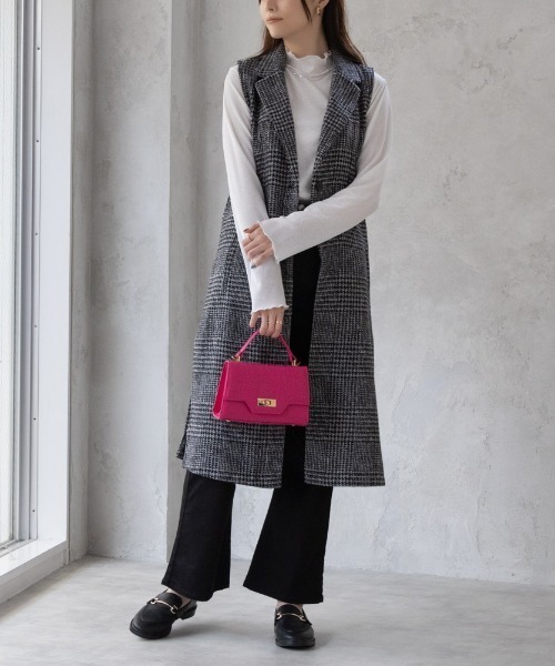 NAVY(ネイビー)の「ロング ジレ ベスト(ベスト・レディース・グレー/ブラック/ベージュ・M/L)」の2枚目の写真