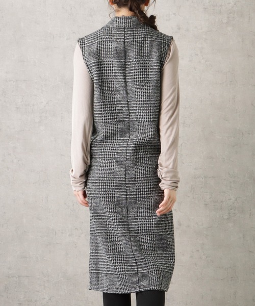 NAVY(ネイビー)の「ロング ジレ ベスト(ベスト・レディース・グレー/ブラック/ベージュ・M/L)」の10枚目の写真