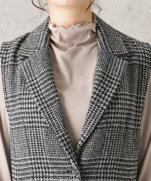 NAVY(ネイビー)の「ロング ジレ ベスト(ベスト・レディース・グレー/ブラック/ベージュ・M/L)」の13枚目の写真