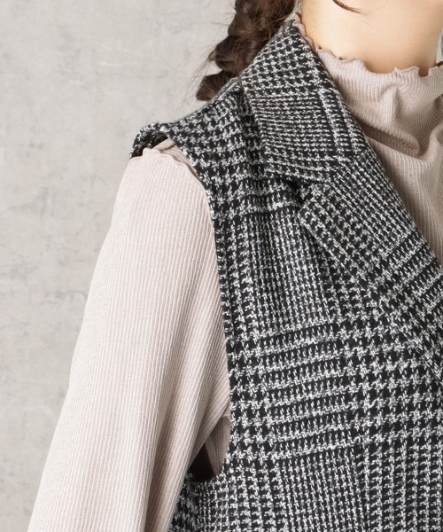 NAVY(ネイビー)の「ロング ジレ ベスト(ベスト・レディース・グレー/ブラック/ベージュ・M/L)」の14枚目の写真