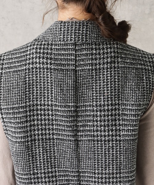 NAVY(ネイビー)の「ロング ジレ ベスト(ベスト・レディース・グレー/ブラック/ベージュ・M/L)」の18枚目の写真