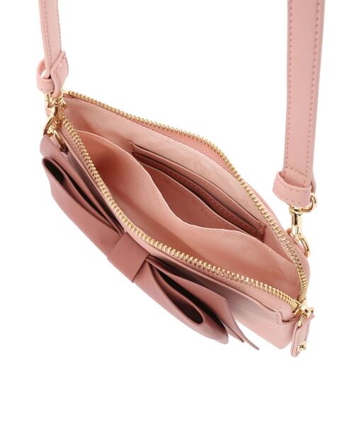 未使用 美品 ✨️ Maison de FLEUR Fリボンスマホポシェット 美品】Maison de FLEUR メゾンドフルール リボンスマホ