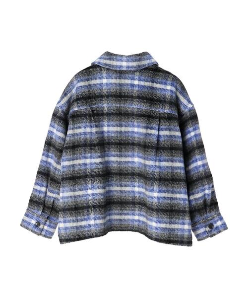 earth music&ecology（アースミュージックアンドエコロジー）の「チェックCPOジャケット（その他アウター・レディース・ブラウン/ブラック・FREE）」の13枚目の写真