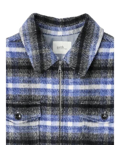 earth music&ecology（アースミュージックアンドエコロジー）の「チェックCPOジャケット（その他アウター・レディース・ブラウン/ブラック・FREE）」の12枚目の写真