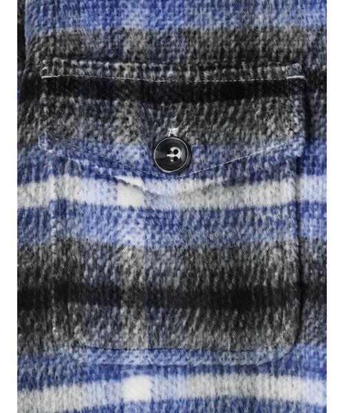 earth music&ecology（アースミュージックアンドエコロジー）の「チェックCPOジャケット（その他アウター・レディース・ブラウン/ブラック・FREE）」の8枚目の写真