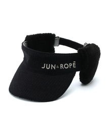 JUN&ROPE' | ワッフル＆フリース　2WAY耳当て付きサンバイザー(サンバイザー)