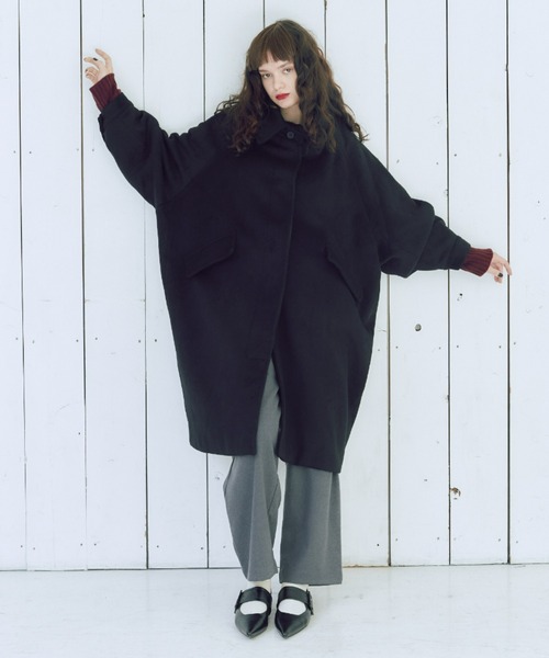 manana suerte(マニャーナスエルテ)の「ウールタッチタックパンツ/サイズ展開あり(その他パンツ・レディース・ブラック/アイボリー/ダークパープル/チャコールグレー・FREE/2)」の11枚目の写真