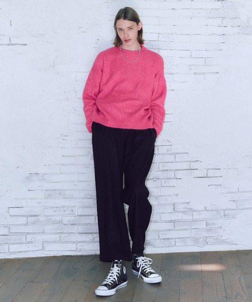 manana suerte(マニャーナスエルテ)の「ウールタッチタックパンツ/サイズ展開あり(その他パンツ・レディース・ブラック/アイボリー/ダークパープル/チャコールグレー・FREE/2)」の14枚目の写真