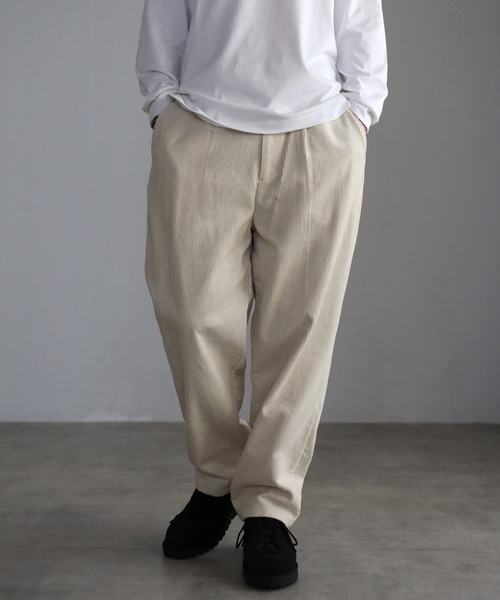 セール】8W コーデュロイ ワイドテーパード パンツ（その他パンツ