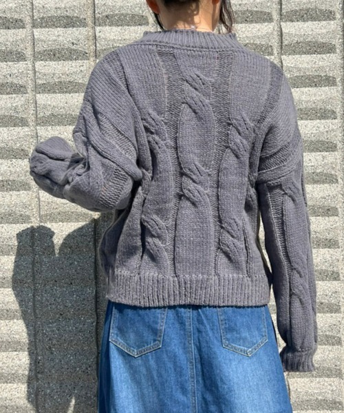 BEATJIVE(ビートジャイブ)の「Vネック ニット セーター レディース(ニット/セーター・レディース・ピンク/グレー/ホワイト/ブラック/レッド・FREE)」の11枚目の写真