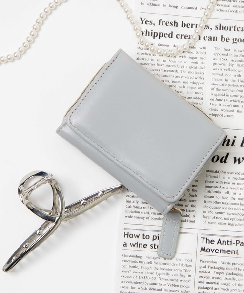 WEGO（ウィゴー）の「WEGO/10ポケット三つ折りウォレット（財布・レディース・ブラック/ライム/ライトグレー/ライトパープル/オレンジ・FREE）」の3枚目の写真