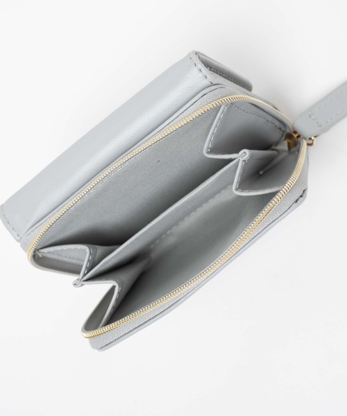 WEGO（ウィゴー）の「WEGO/10ポケット三つ折りウォレット（財布・レディース・ブラック/ライム/ライトグレー/ライトパープル/オレンジ・FREE）」の14枚目の写真