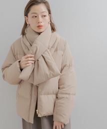 URBAN RESEARCH Sonny Label | マフラー付ノーカラーグリーンダウンコート(ダウンジャケット/コート)