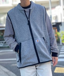 Carhartt ブラック フリース ベスト Carhartt（カーハート）の「CARHARTT / カーハート /フリース