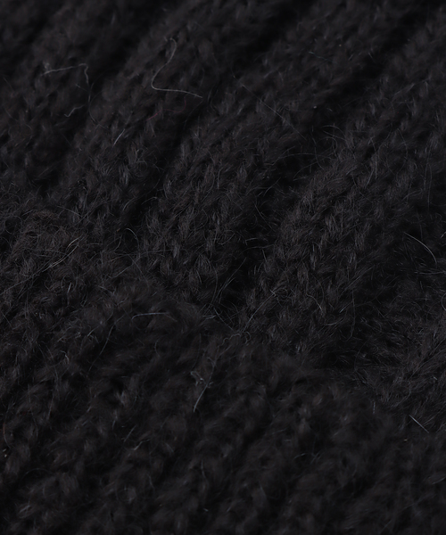 La TOTALITE（ラトータリテ）の「【SANTELLI FRANCESCA/サンテリフランチェスカ】リブニットCap（ニットキャップ/ビーニー・レディース・ベージュ/ブラック・FREE）」の8枚目の写真