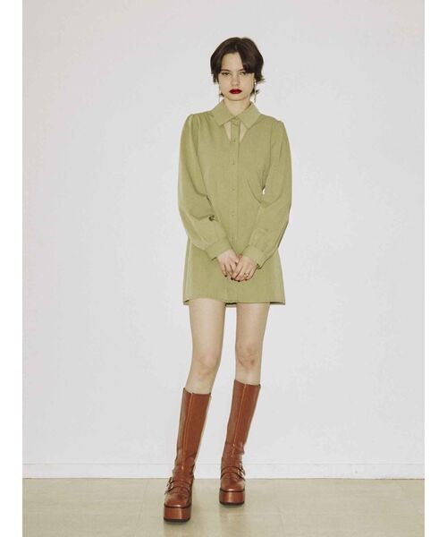 jouetie（ジュエティ）の「カットアウトグッドガールワンピース（ワンピース・レディース・ブラック/グレー/グリーン・MEDIUM）」の14枚目の写真