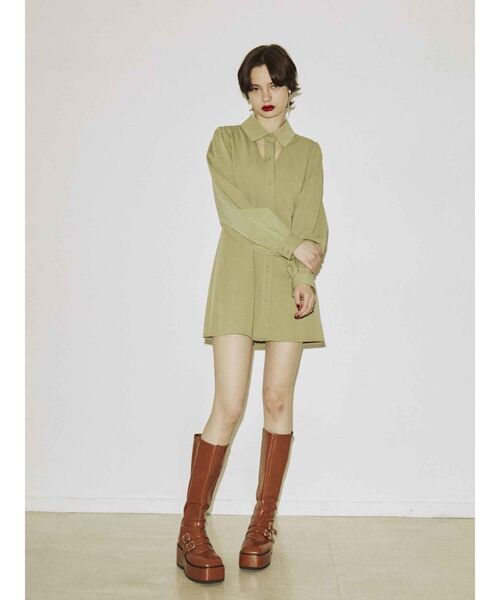 jouetie（ジュエティ）の「カットアウトグッドガールワンピース（ワンピース・レディース・ブラック/グレー/グリーン・MEDIUM）」の11枚目の写真