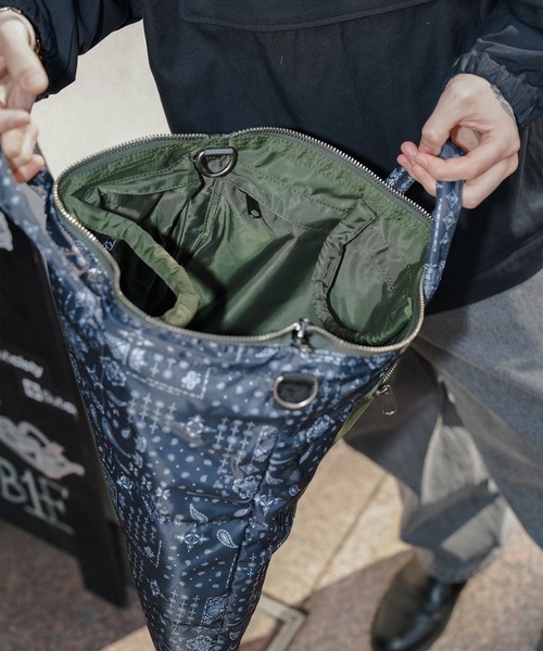 Subciety(サブサエティ)の「REVERSIBLE HELMET BAG(ショルダーバッグ・メンズ・ネイビー/ブラック/カーキ・FREE)」の15枚目の写真