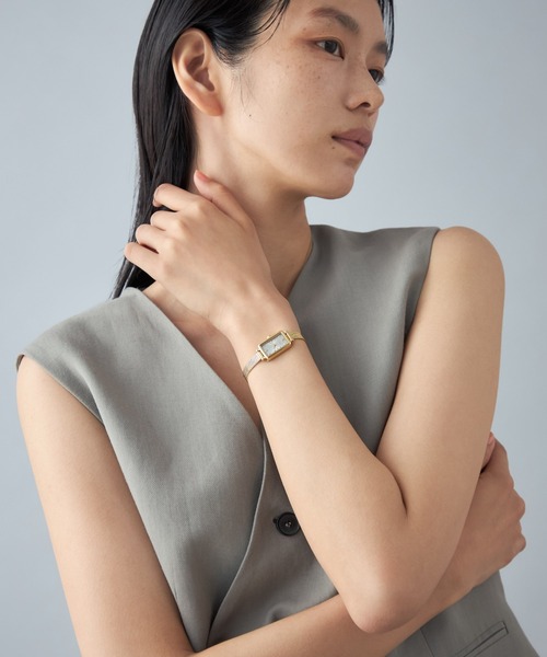 Jouete(ジュエッテ)の「タイムピース レクタングル(アナログ腕時計・レディース・シルバー/ブラック系その他/ピンクゴールド/イエローゴールド/ゴールド系その他・FREE)」の15枚目の写真