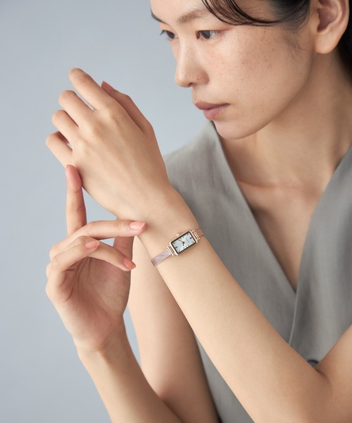 Jouete(ジュエッテ)の「タイムピース レクタングル(アナログ腕時計・レディース・シルバー/ブラック系その他/ピンクゴールド/イエローゴールド/ゴールド系その他・FREE)」の17枚目の写真