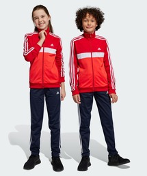 adidas レッド　カーキ ジャージジャケット ストライプ アディダス adidas トラックジャケット ジャージ グレー レッド