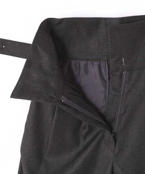 N.（N. Natural Beauty Basic）（エヌエヌナチュラルビューティーベーシック）の「◆コルセットベルトワイドパンツ（スラックス・レディース・ブルー/グレー・MEDIUM）」の22枚目の写真