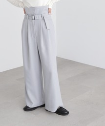 N.（N. Natural Beauty Basic） | ◆コルセットベルトワイドパンツ(スラックス)