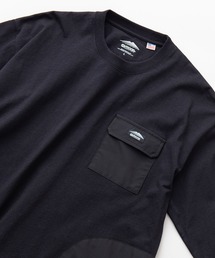 【OUTDOOR PRODUCTS/アウトドアプロダクツ】USAコットン ビッグシルエット 布帛ポケット ロングTシャツ ロンT
