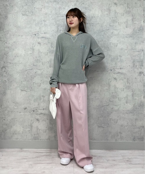 EPIMI E'PIMMY（エピミエピミー）の「ツータックワイドスラックス（スラックス・レディース・ピンク/ブラウン/ブラック/杢グレー・SMALL/MEDIUM）」の11枚目の写真